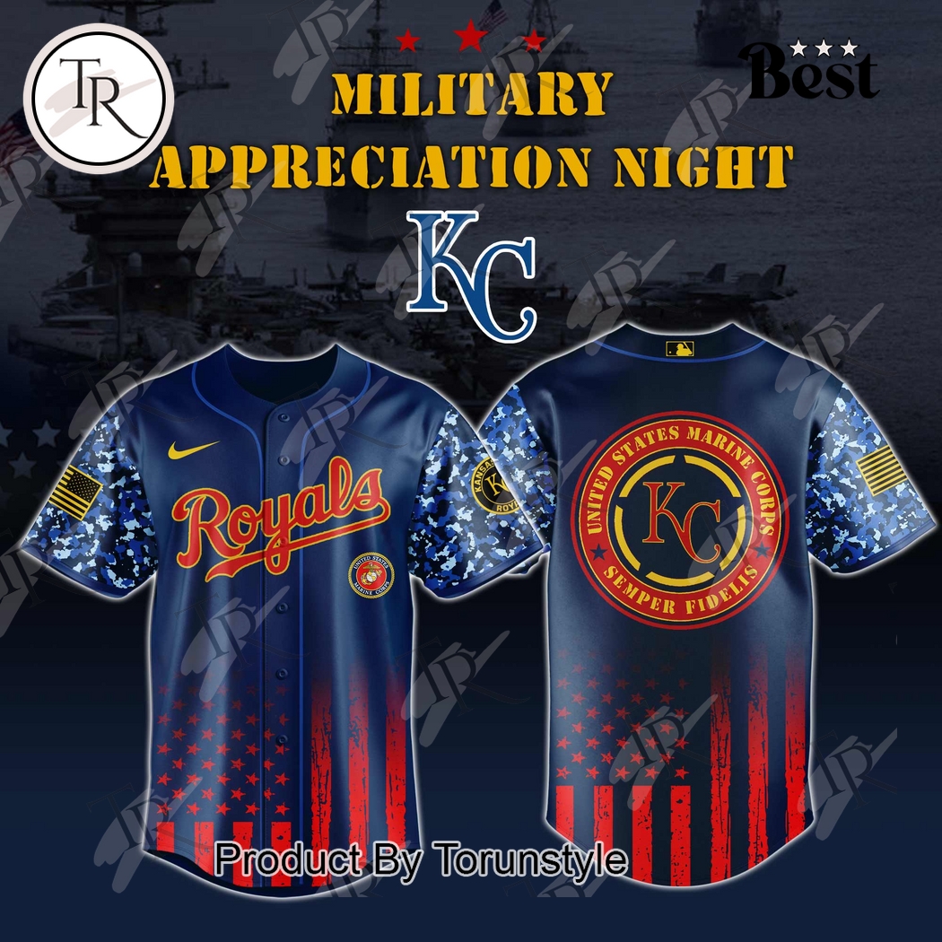 Kansas City Royals 2025 Military Appreciation Night Limited Edition Baseball Jersey Kansas City Royals 2025 Military Appreciation Night Limited Edition Baseball Jersey