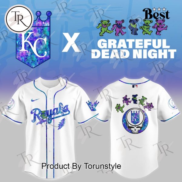 Kansas City Royals X Grateful Dead Night Game 2025 Limited Edition Baseball Jersey