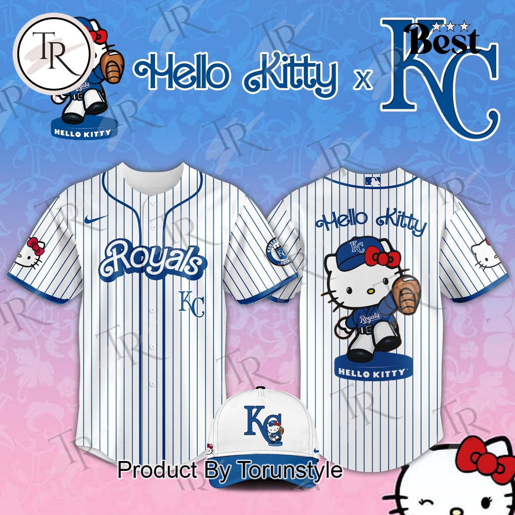 Kansas City Royals x Hello Kitty Night 2025 Special Edition Baseball Jersey Kansas City Royals x Hello Kitty Night 2025 Special Edition Baseball Jersey