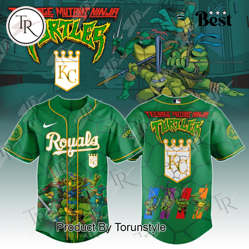 Kansas City Royals x Teenage Mutant Ninja Turtles 2025 Special Edition Baseball Jersey Kansas City Royals x Teenage Mutant Ninja Turtles 2025 Special Edition Baseball Jersey
