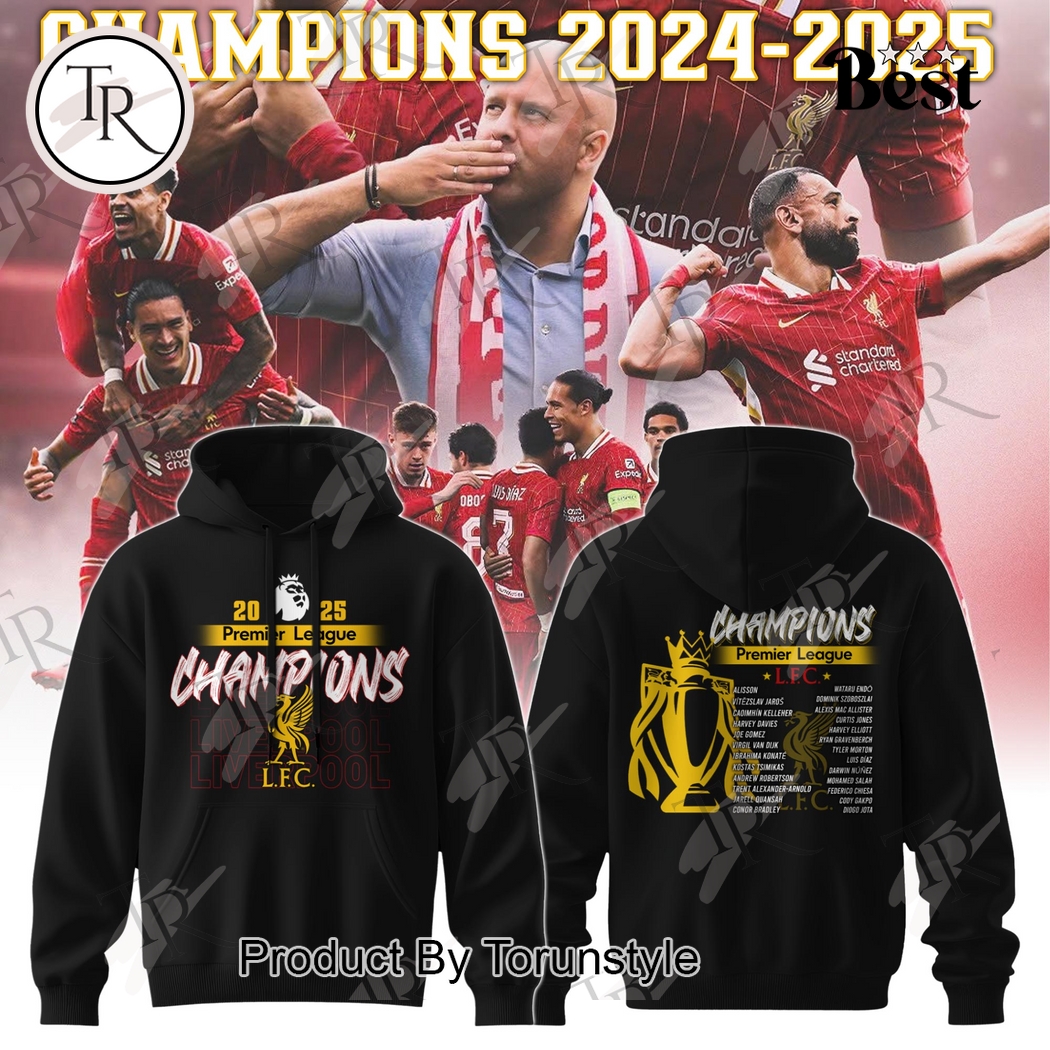 Liverpool 2025 Premier League Champions Limited Edition Hoodie Liverpool 2025 Premier League Champions Limited Edition Hoodie