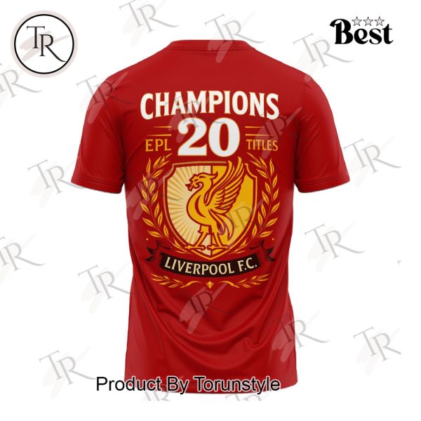 Liverpool Premier League 2024-25 20-Time Champions, You’ll Never Walk Alone Hoodie