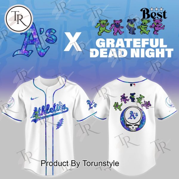 Athletics X Grateful Dead Night Game 2025 Limited Edition Baseball Jersey