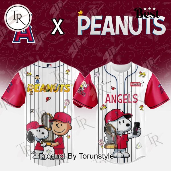 Los Angeles Angels 2025 X Peanuts New Special Edition Baseball Jersey