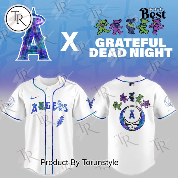 Los Angeles Angels X Grateful Dead Night Game 2025 Limited Edition Baseball Jersey
