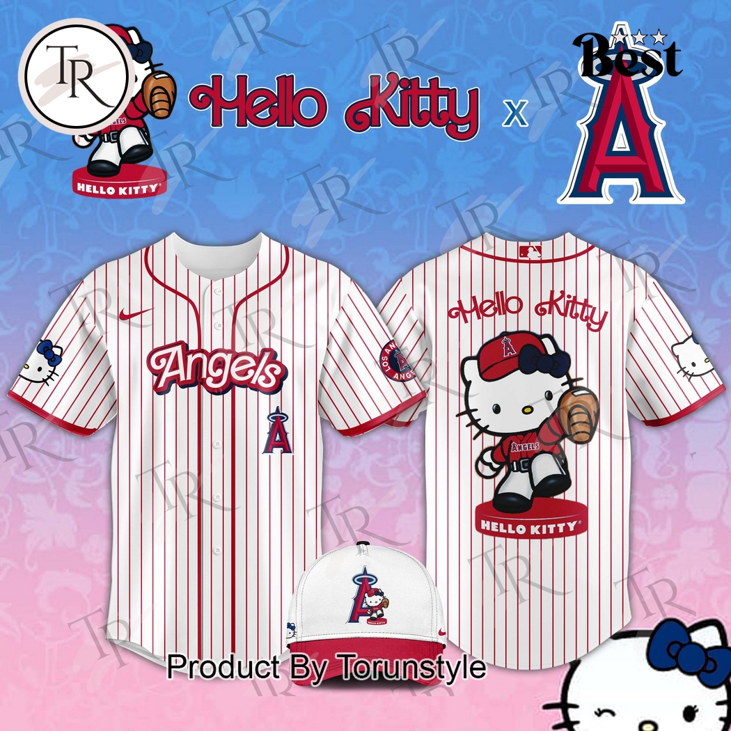 Los Angeles Angels x Hello Kitty Night 2025 Special Edition Baseball Jersey Los Angeles Angels x Hello Kitty Night 2025 Special Edition Baseball Jersey