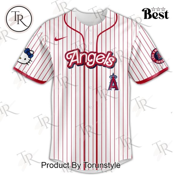 Los Angeles Angels x Hello Kitty Night 2025 Special Edition Baseball Jersey