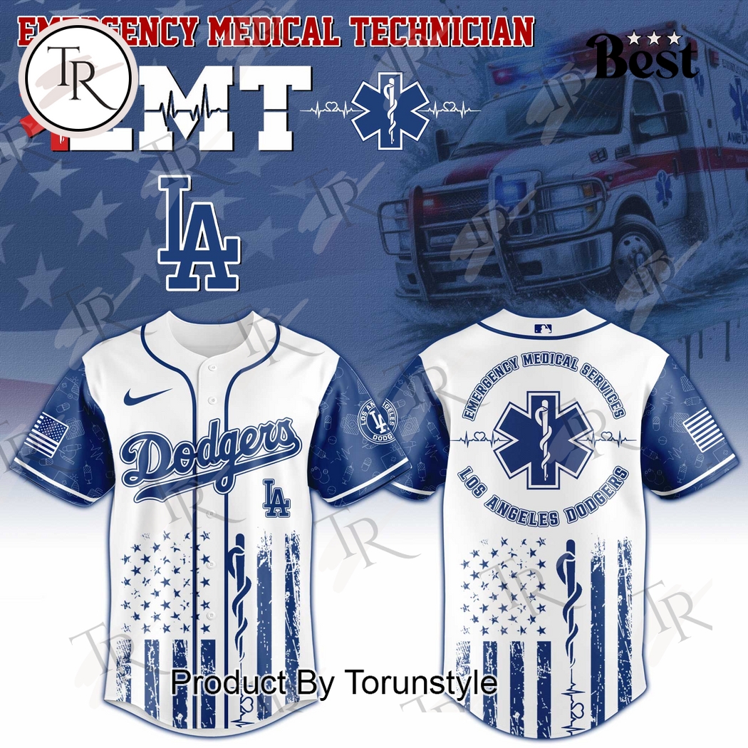 Los Angeles Dodgers X Emergency Medical Technician Appreciation Night 2025 Limited Edition Baseball Jersey Los Angeles Dodgers X Emergency Medical Technician Appreciation Night 2025 Limited Edition Baseball Jersey