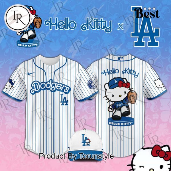 Los Angeles Dodgers x Hello Kitty Night 2025 Special Edition Baseball Jersey