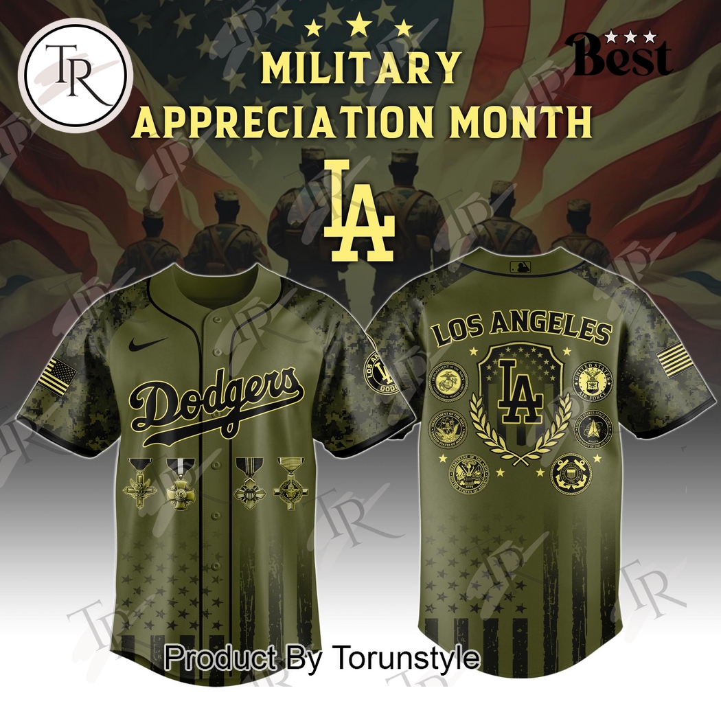 Los Angeles Dodgers x Military Appreciation Month Special Edition Baseball Jersey Los Angeles Dodgers x Military Appreciation Month Special Edition Baseball Jersey