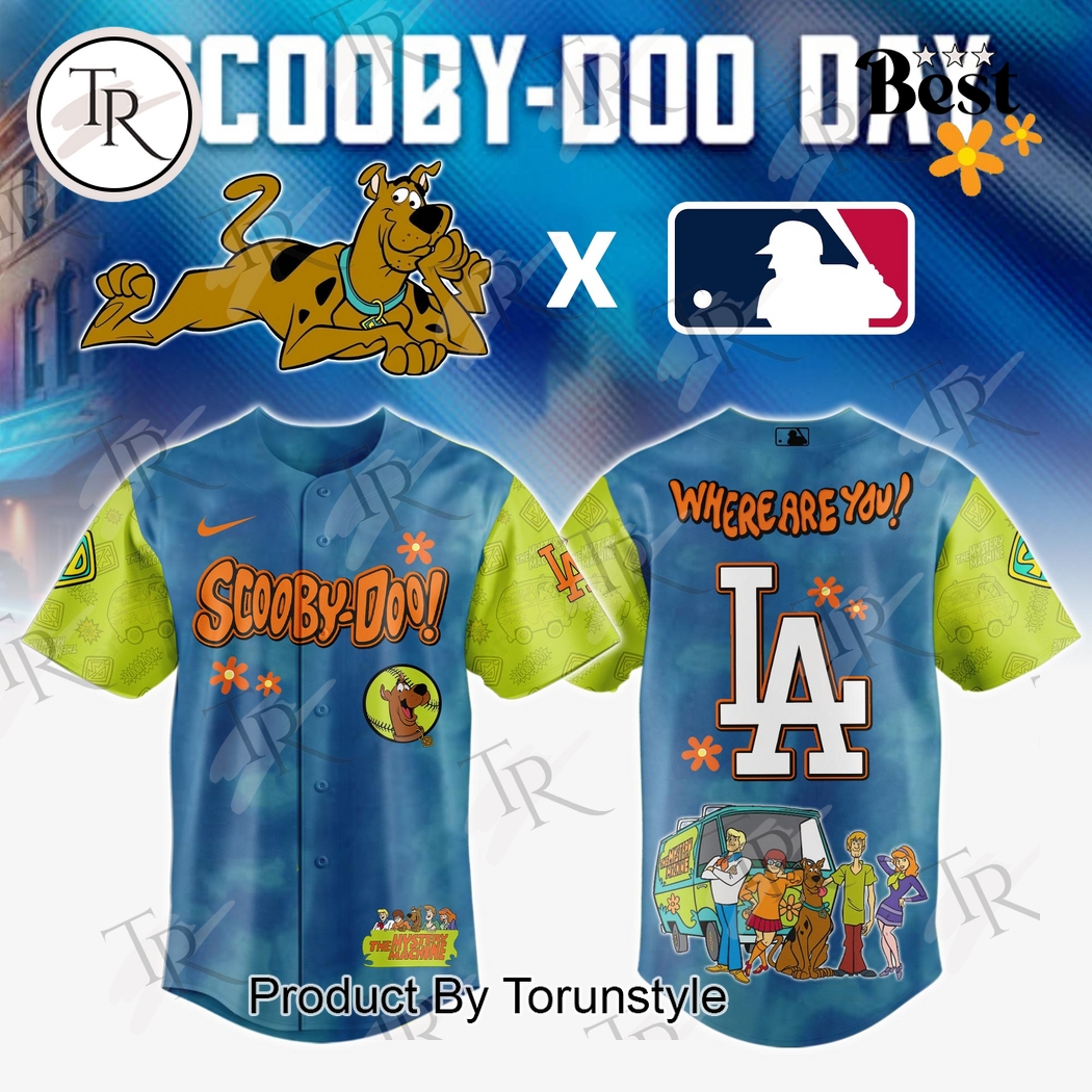 Los Angeles Dodgers X Scooby Doo Day 2025 Where Are You! Limited Edition Baseball Jersey Los Angeles Dodgers X Scooby Doo Day 2025 Where Are You! Limited Edition Baseball Jersey