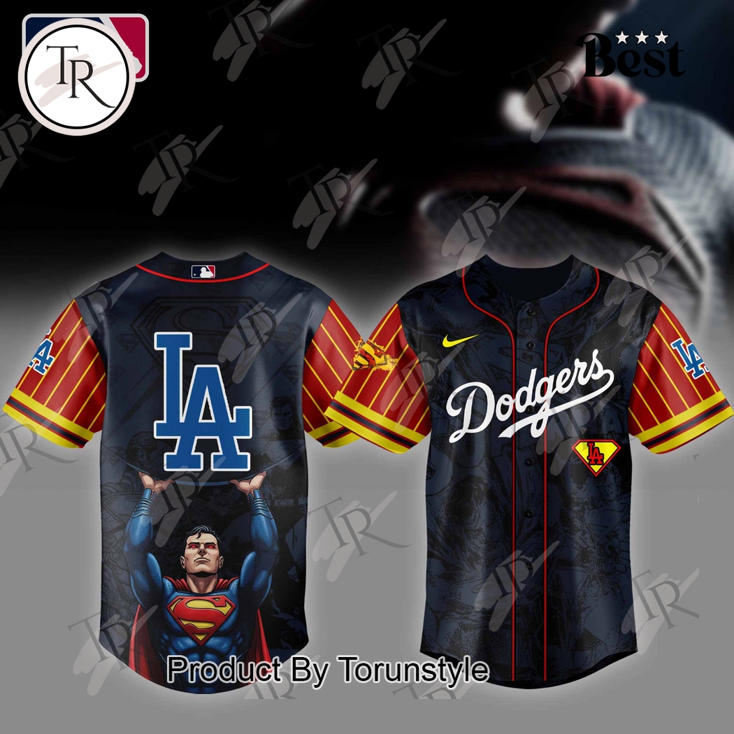 Los Angeles Dodgers x Superman 2025 Special Edition Baseball Jersey Los Angeles Dodgers x Superman 2025 Special Edition Baseball Jersey