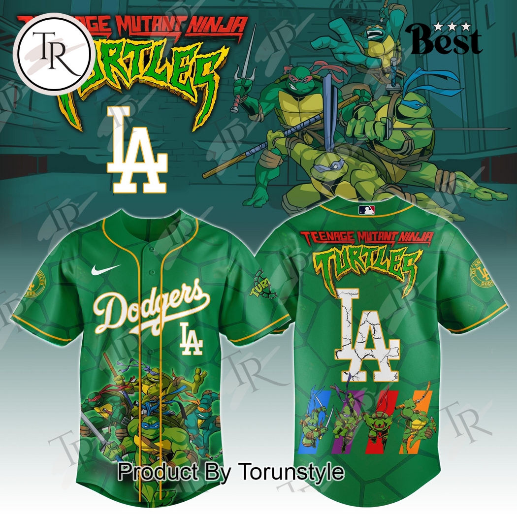 Los Angeles Dodgers x Teenage Mutant Ninja Turtles 2025 Special Edition Baseball Jersey Los Angeles Dodgers x Teenage Mutant Ninja Turtles 2025 Special Edition Baseball Jersey