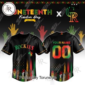 Colorado Rockies X Juneteenth Freedom Day 2025 Custom Name Limited Edition Baseball Jersey