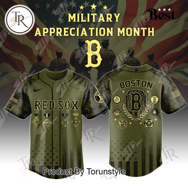 Boston Red Sox x Military Appreciation Month Special Edition Baseball Jersey