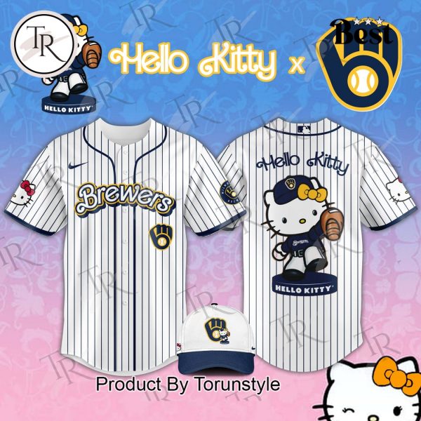 Milwaukee Brewers x Hello Kitty Night 2025 Special Edition Baseball Jersey