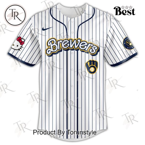 Milwaukee Brewers x Hello Kitty Night 2025 Special Edition Baseball Jersey