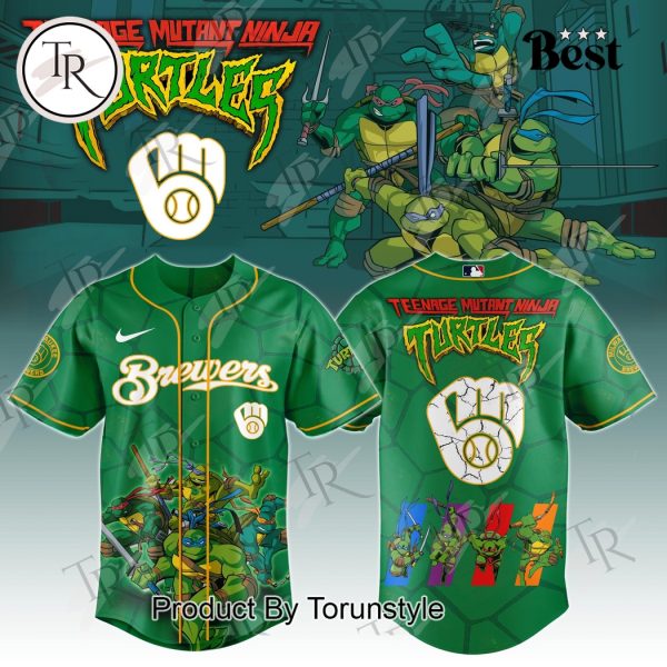 Milwaukee Brewers x Teenage Mutant Ninja Turtles 2025 Special Edition Baseball Jersey