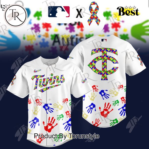 Minnesota Twins 2025 Autism Awareness Special Edition Baseball Jersey