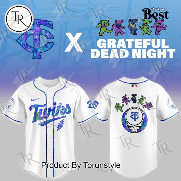 Minnesota Twins X Grateful Dead Night Game 2025 Limited Edition Baseball Jersey