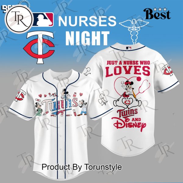 Minnesota Twins X Mickey Mouse Just A Nurse Who Loves 2025 Limited Edition Baseball Jersey