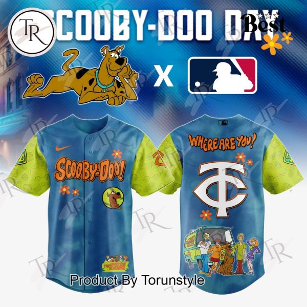 Minnesota Twins X Scooby Doo Day 2025 Where Are You! Limited Edition Baseball Jersey