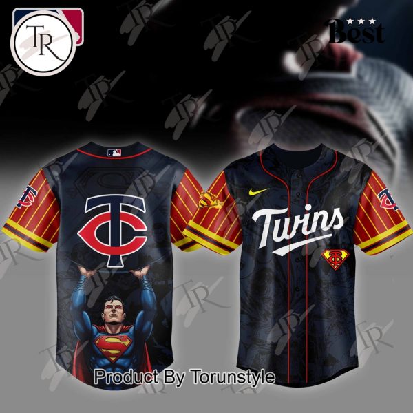 Minnesota Twins x Superman 2025 Special Edition Baseball Jersey