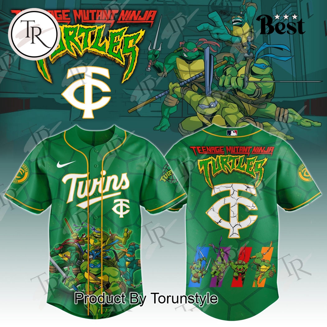 Minnesota Twins x Teenage Mutant Ninja Turtles 2025 Special Edition Baseball Jersey Minnesota Twins x Teenage Mutant Ninja Turtles 2025 Special Edition Baseball Jersey