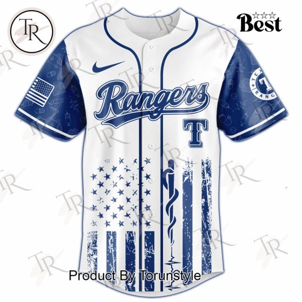 Texas Rangers X Emergency Medical Technician Appreciation Night 2025 Limited Edition Baseball Jersey