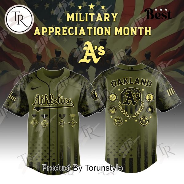 Athletics x Military Appreciation Month Special Edition Baseball Jersey