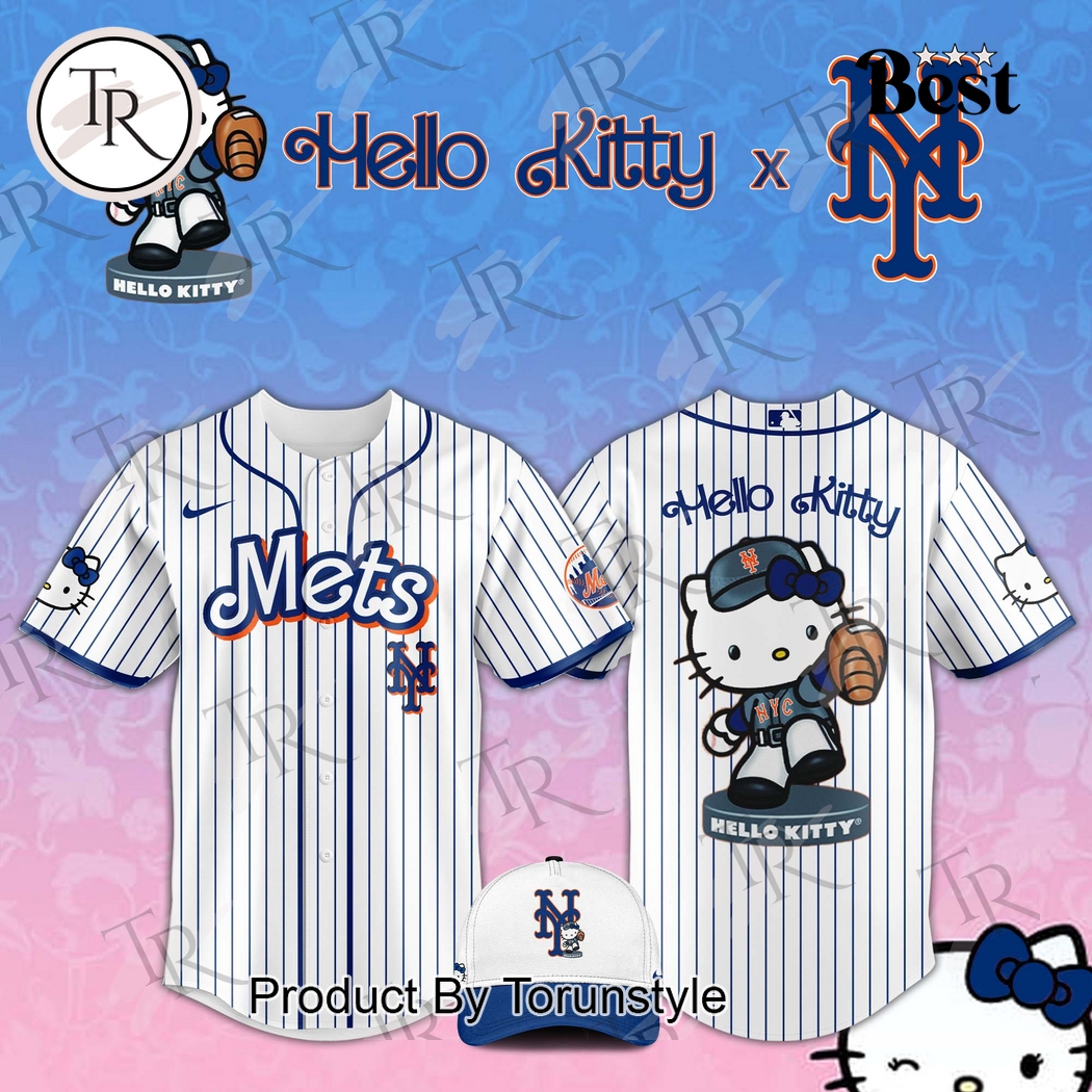 New York Mets x Hello Kitty Night 2025 Special Edition Baseball Jersey New York Mets x Hello Kitty Night 2025 Special Edition Baseball Jersey