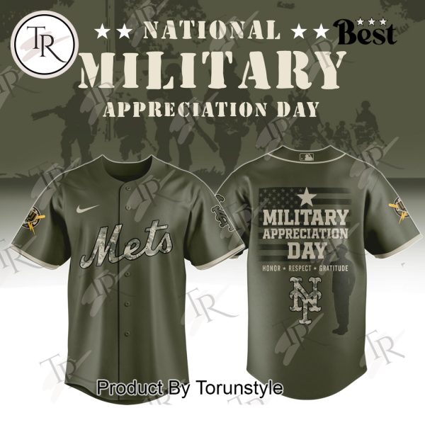 New York Mets X National Military Appreciation Day 2025 Limited Edition Baseball Jersey