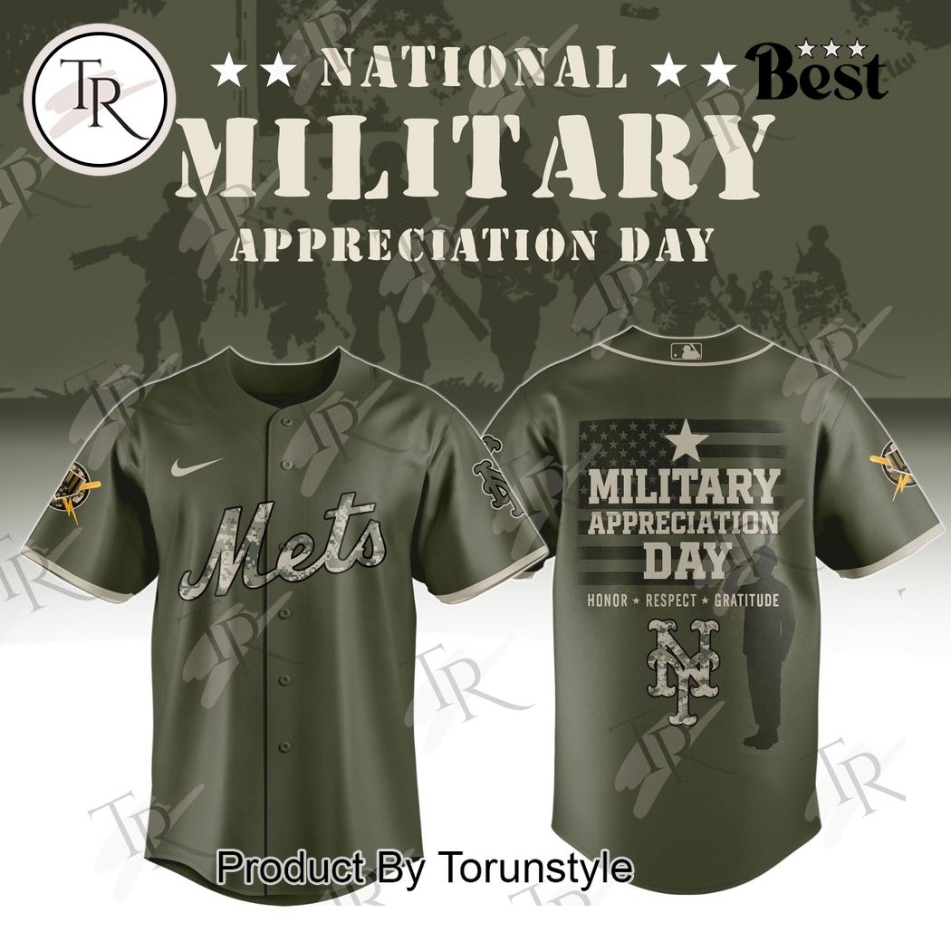 New York Mets X National Military Appreciation Day 2025 Limited Edition Baseball Jersey New York Mets X National Military Appreciation Day 2025 Limited Edition Baseball Jersey