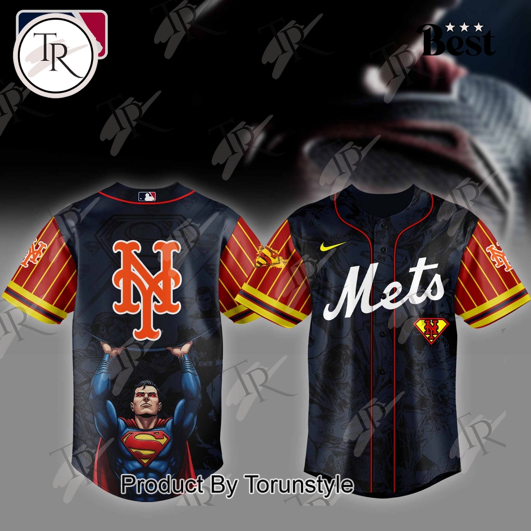 New York Mets x Superman 2025 Special Edition Baseball Jersey New York Mets x Superman 2025 Special Edition Baseball Jersey