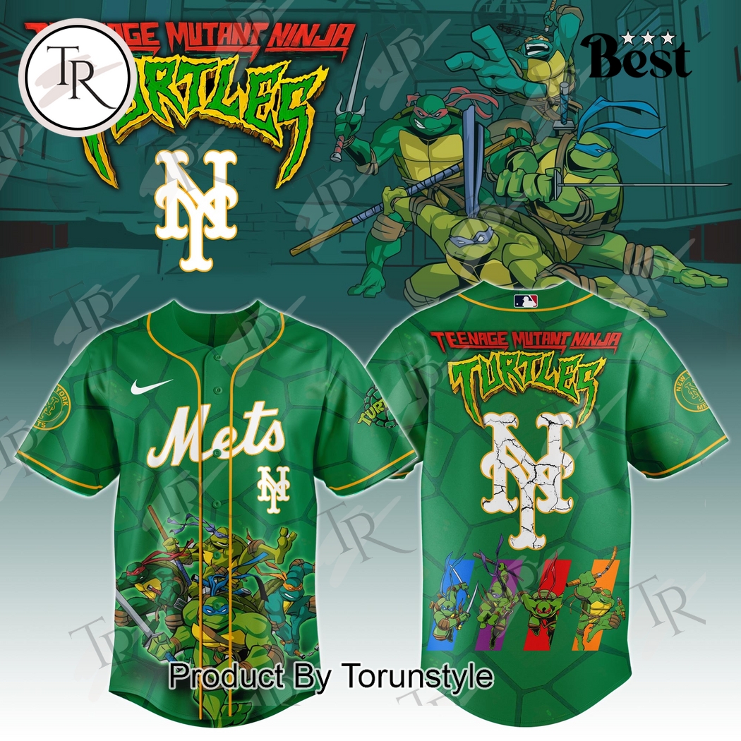 New York Mets x Teenage Mutant Ninja Turtles 2025 Special Edition Baseball Jersey New York Mets x Teenage Mutant Ninja Turtles 2025 Special Edition Baseball Jersey