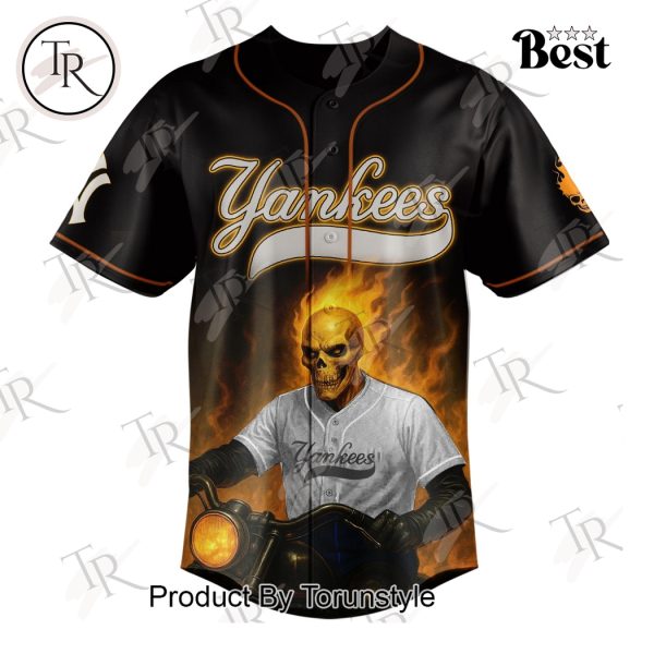 New York Yankees X Ghost Rider 2025 Limited Edition Baseball Jersey