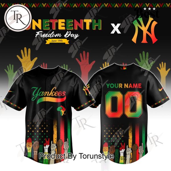 New York Yankees X Juneteenth Freedom Day 2025 Custom Name Limited Edition Baseball Jersey