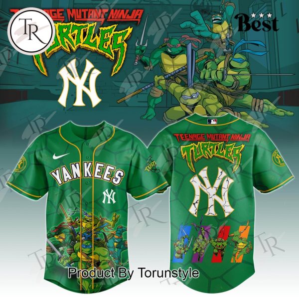 New York Yankees x Teenage Mutant Ninja Turtles 2025 Special Edition Baseball Jersey