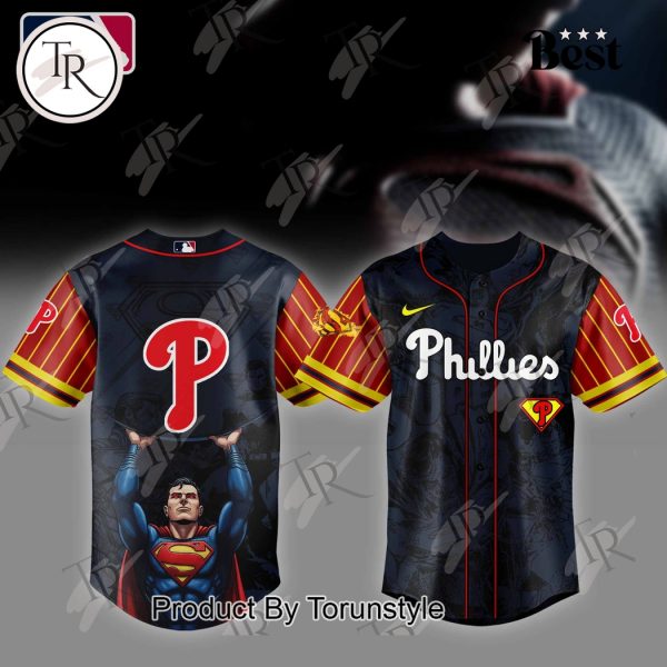 Philadelphia Phillies x Superman 2025 Special Edition Baseball Jersey