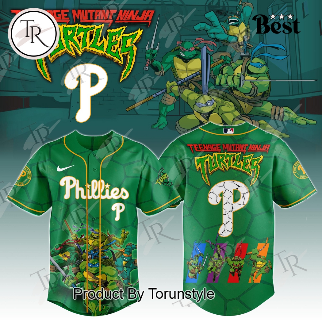 Philadelphia Phillies x Teenage Mutant Ninja Turtles 2025 Special Edition Baseball Jersey Philadelphia Phillies x Teenage Mutant Ninja Turtles 2025 Special Edition Baseball Jersey