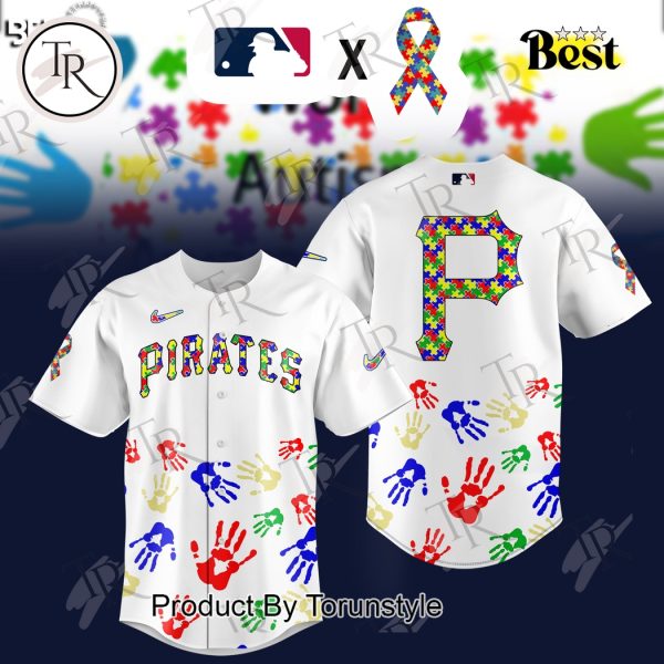 Pittsburgh Pirates 2025 Autism Awareness Special Edition Baseball Jersey