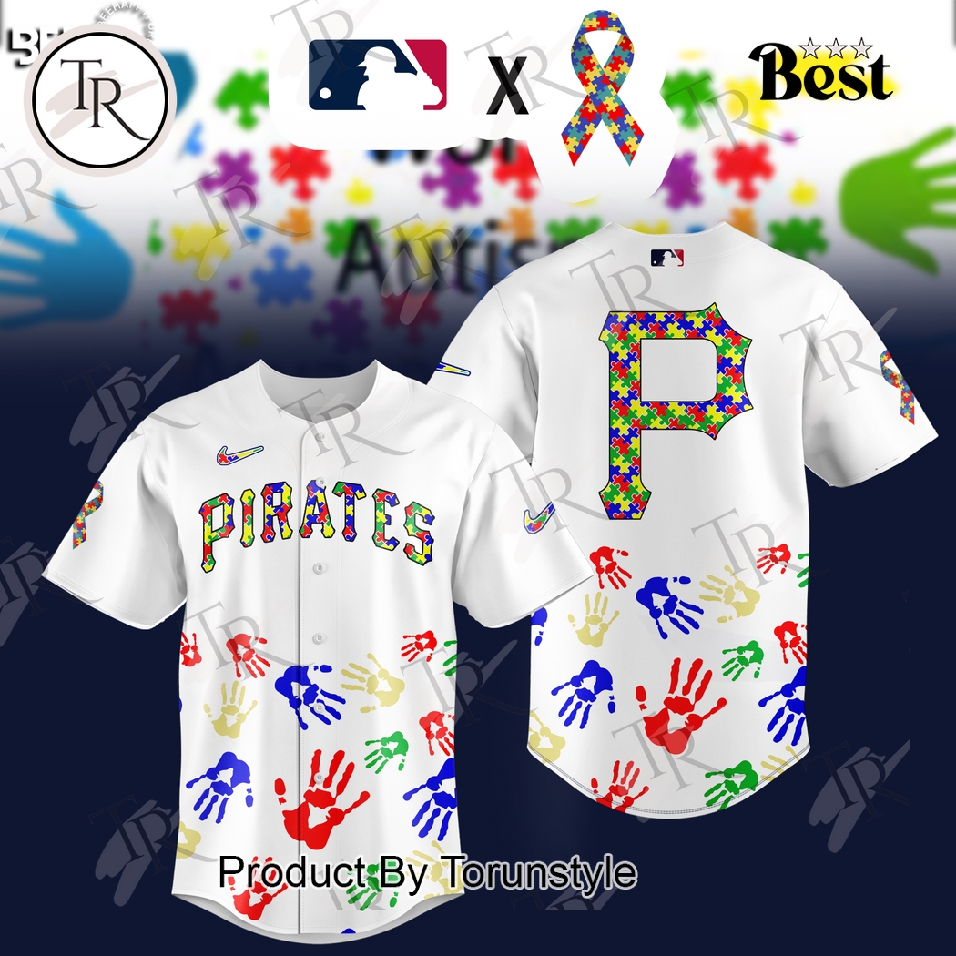 Pittsburgh Pirates 2025 Autism Awareness Special Edition Baseball Jersey Pittsburgh Pirates 2025 Autism Awareness Special Edition Baseball Jersey