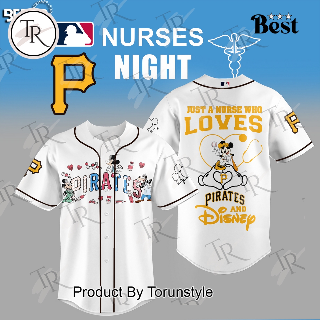 Pittsburgh Pirates X Mickey Mouse Just A Nurse Who Loves 2025 Limited Edition Baseball Jersey Pittsburgh Pirates X Mickey Mouse Just A Nurse Who Loves 2025 Limited Edition Baseball Jersey