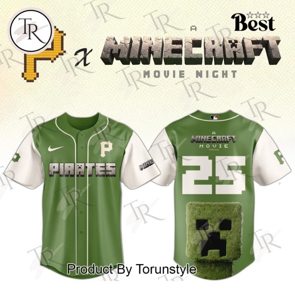 Pittsburgh Pirates x A Minecraft Movie Night 2025 Limnited Edition Baseball Jersey