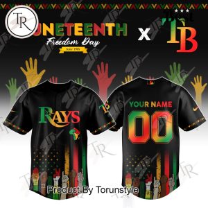 Tampa Bay Rays X Juneteenth Freedom Day 2025 Custom Name Limited Edition Baseball Jersey