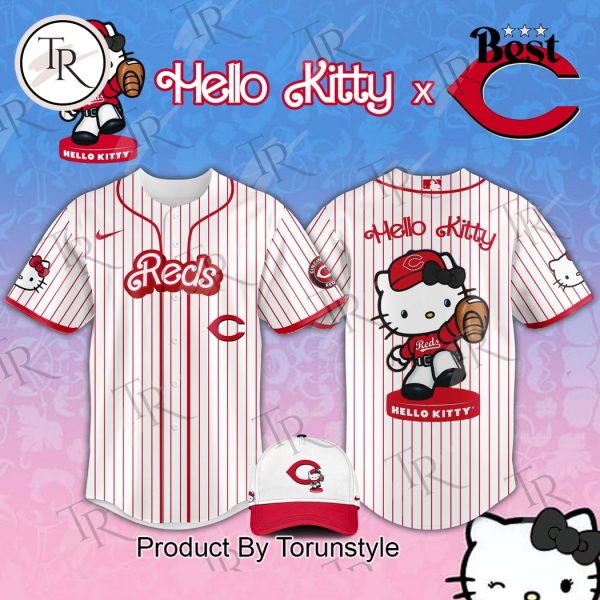 Cincinnati Reds x Hello Kitty Night 2025 Special Edition Baseball Jersey