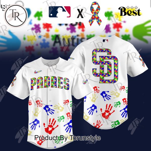 San Diego Padres 2025 Autism Awareness Special Edition Baseball Jersey