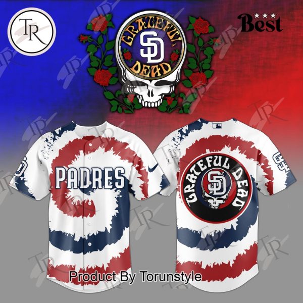 San Diego Padres Grateful Dead 2025 Special Edition Baseball Jersey