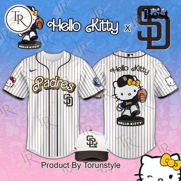 San Diego Padres x Hello Kitty Night 2025 Special Edition Baseball Jersey