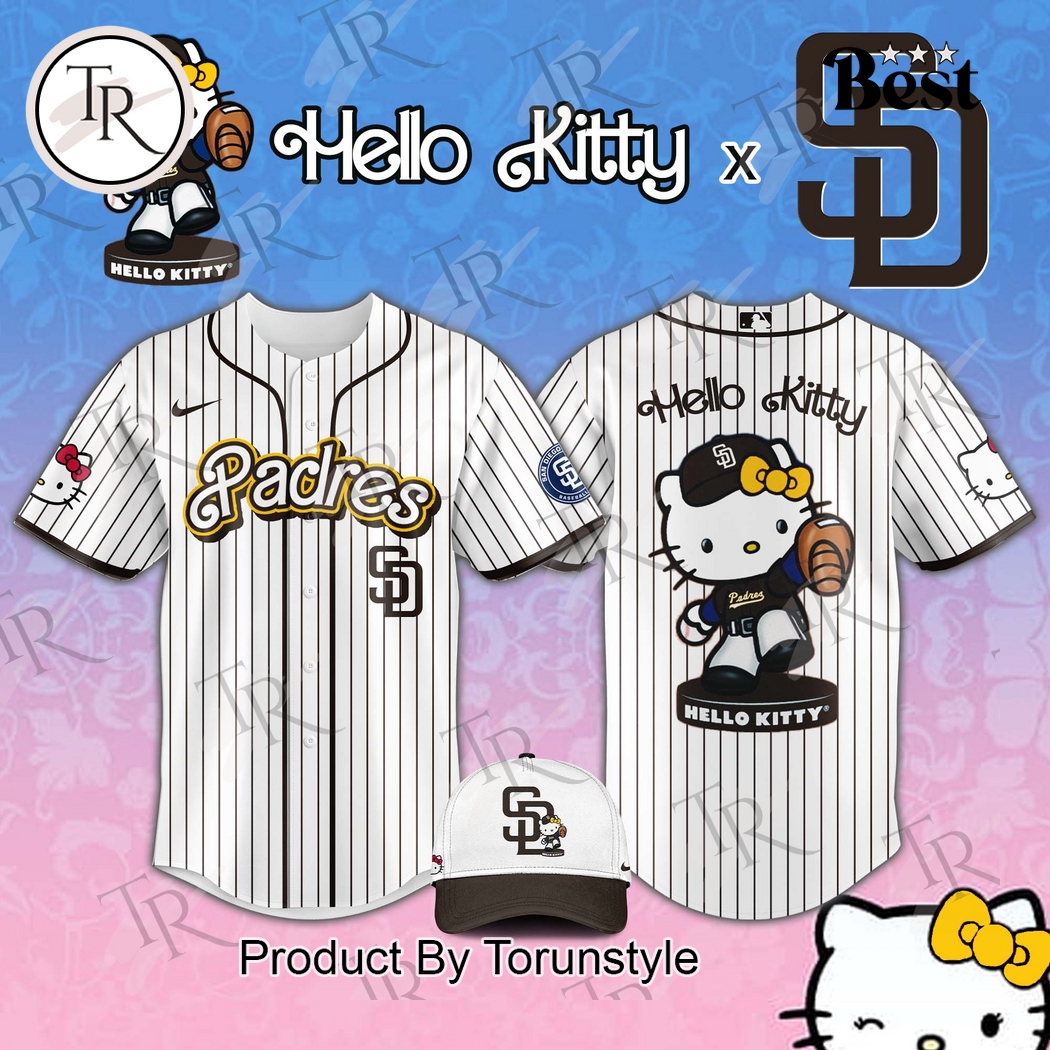 San Diego Padres x Hello Kitty Night 2025 Special Edition Baseball Jersey San Diego Padres x Hello Kitty Night 2025 Special Edition Baseball Jersey